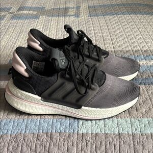 Adidas Black and White Running Shoes